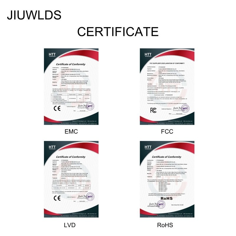 certification of LED Screen for Stage Rental